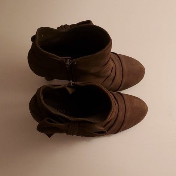 Gianni Bini Grey Suede Booties - Picture 4 of 4
